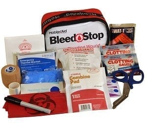 BleedStop Single 100 Bleeding Wound Trauma First Aid Kit