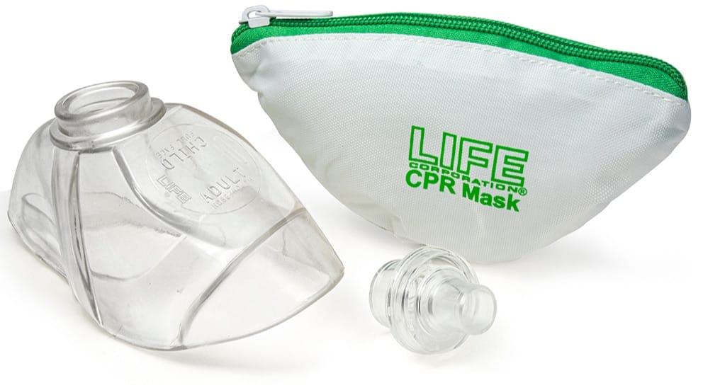 LIFE CPR Mask/Valve with Zipper Bag