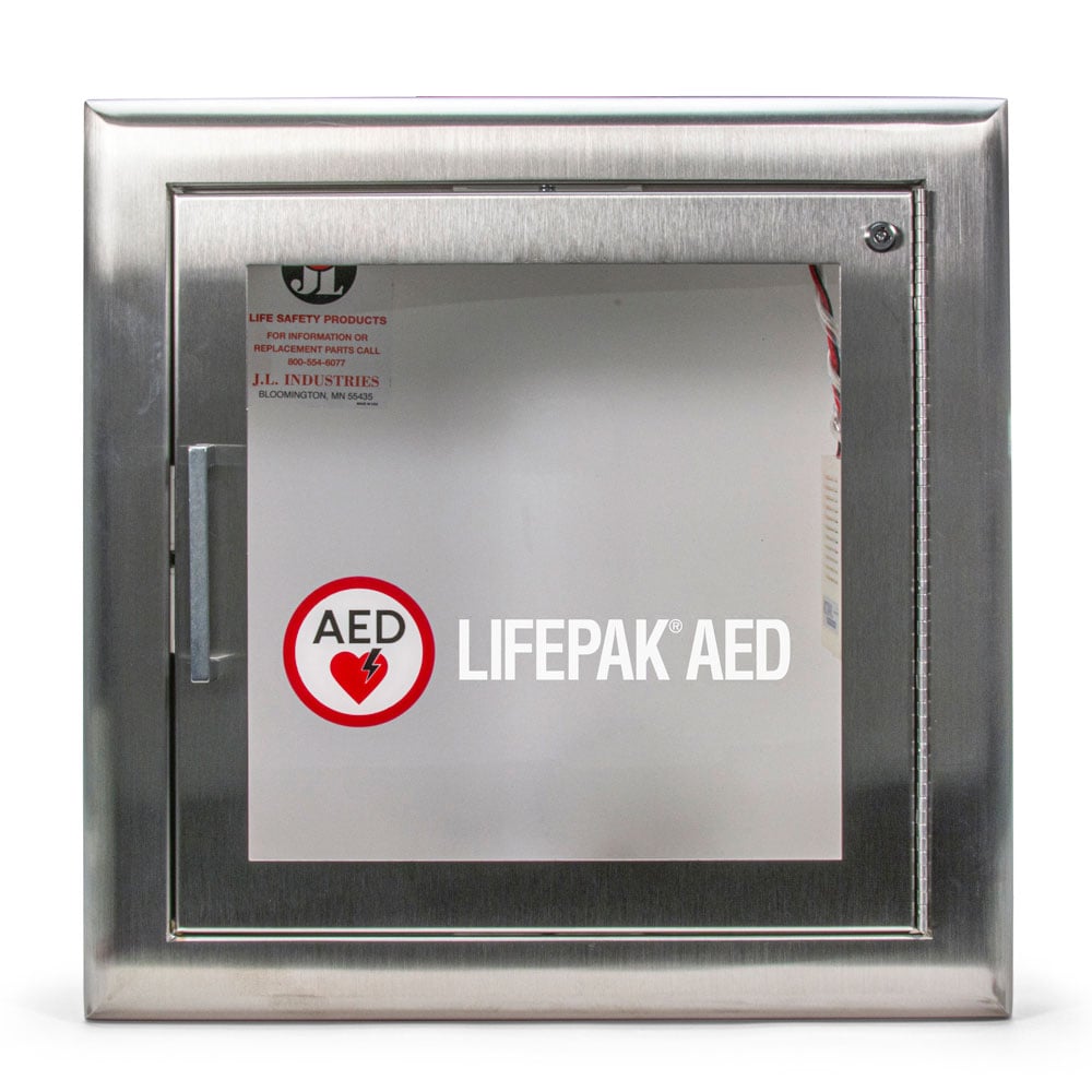 Physio-Control Surface Mount Stainless Steel AED Cabinet