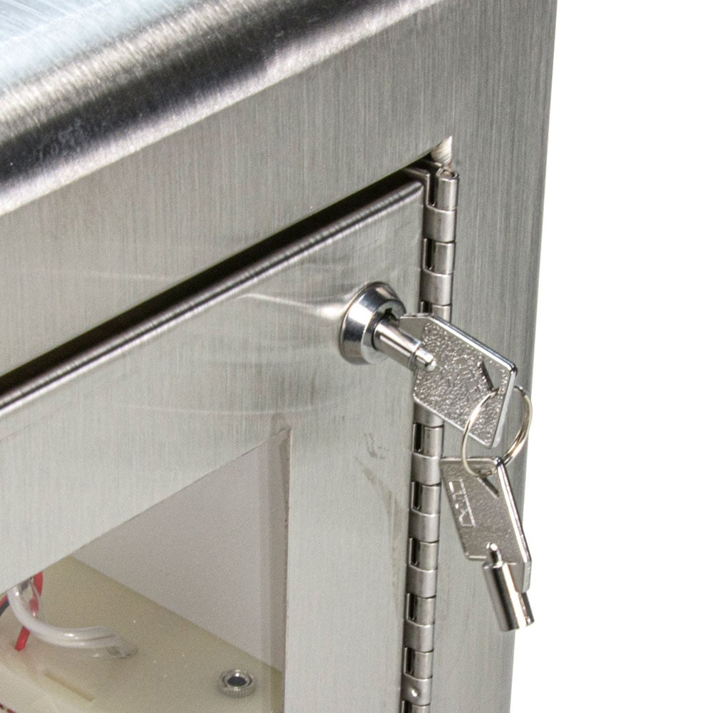 Physio-Control Surface Mount Stainless Steel AED Cabinet
