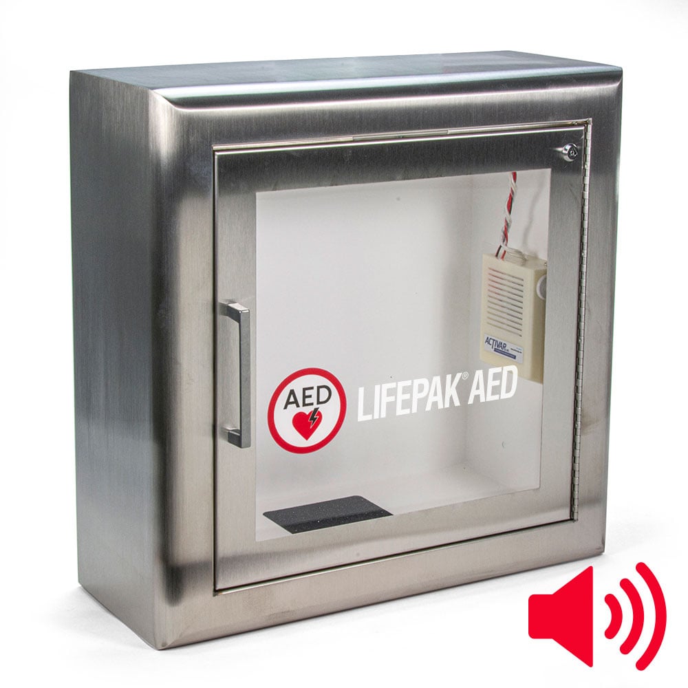 Physio-Control Surface Mount Stainless Steel AED Cabinet