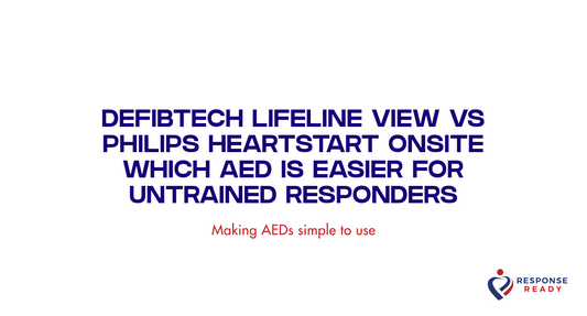 Defibtech Lifeline View versus Philips HeartStart OnSite, a guide for untrained responders