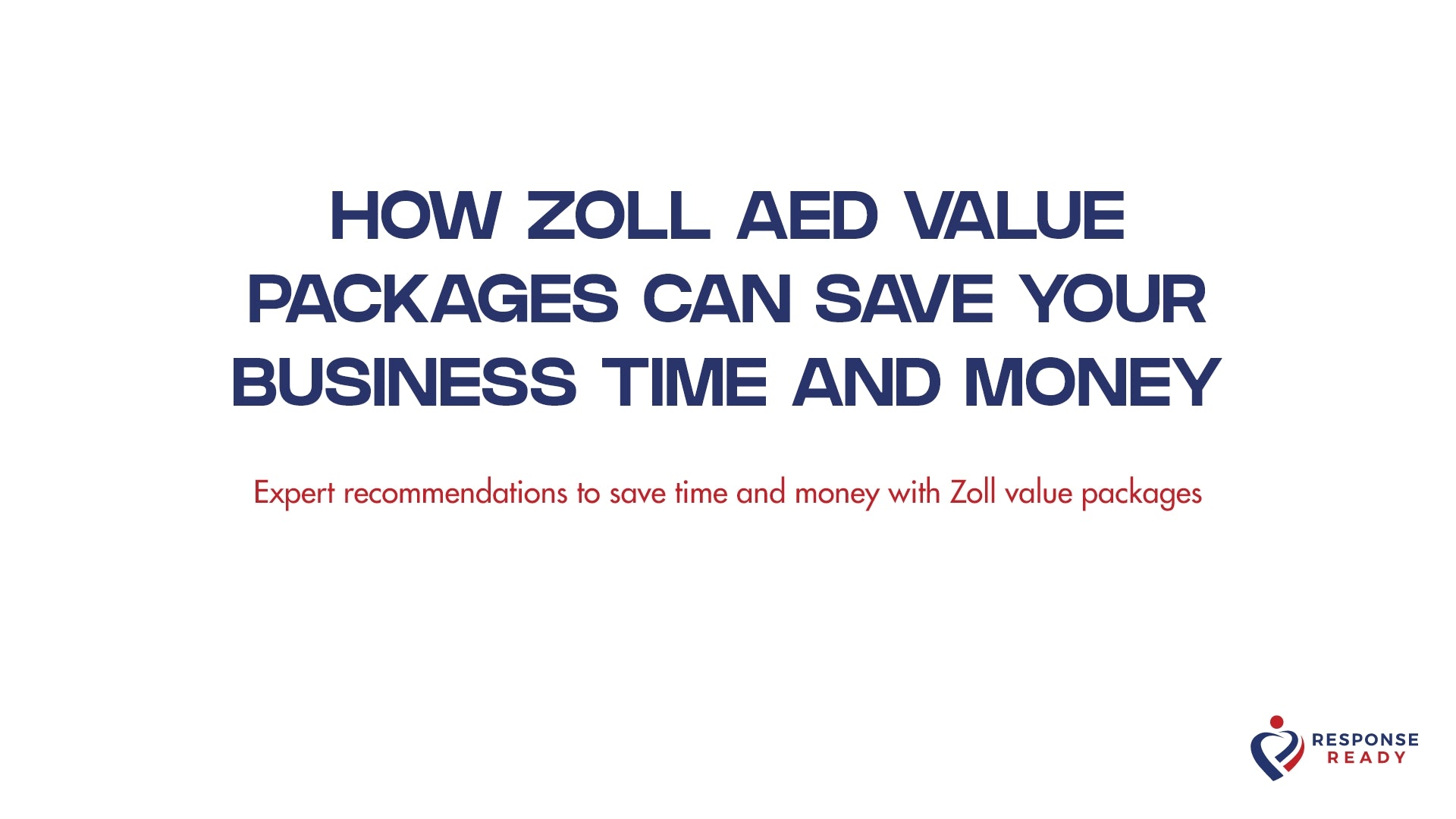 How Zoll AED value packages can save your business time and money