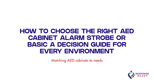 How to choose the right AED cabinet alarm strobe or basic a decision guide for every environment