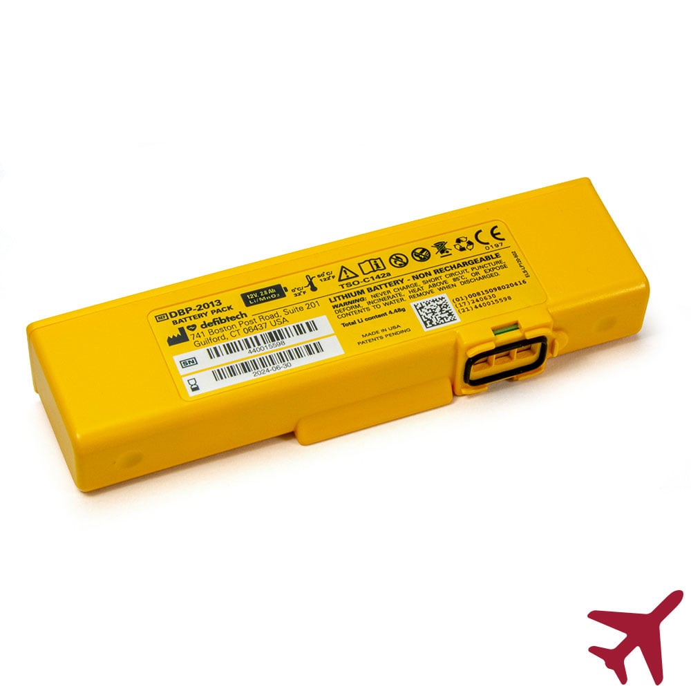 Aviation Battery for Defibtech Lifeline VIEW/ECG/PRO AEDs