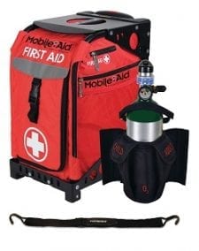 BLS Easy-Roll First Aid Insert Bag & Frame (Empty - Assembled)