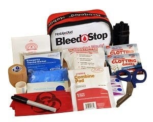 BleedStop Single 200 Bleeding Wound Trauma First Aid Kit