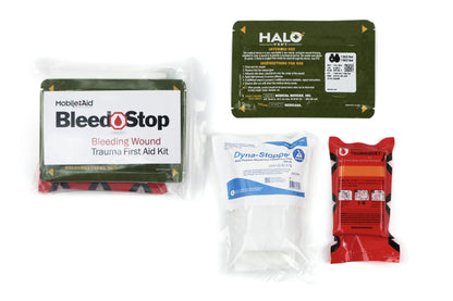 Clear-View™ BleedStop High-Capacity Backpack Kit with 12 Bleeding Control Throw Packs
