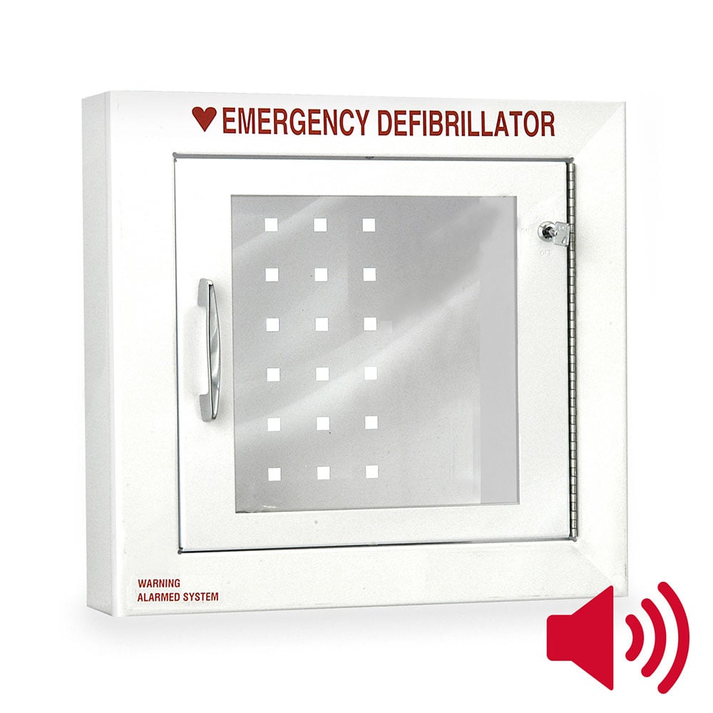 Compact AED Wall Cabinet with Alarm