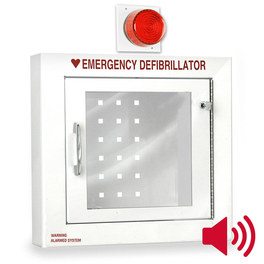 Compact AED Wall Cabinet with Alarm