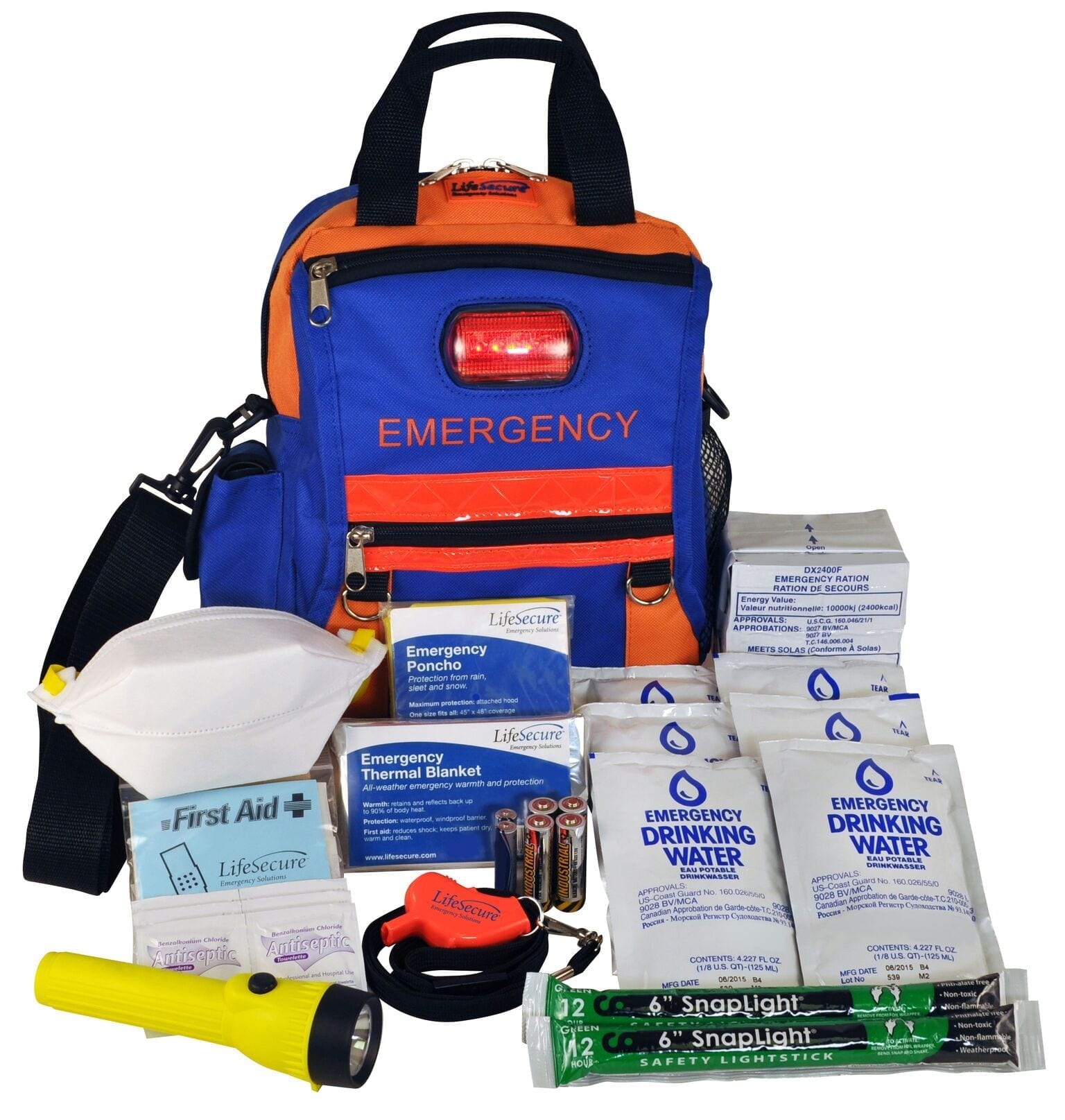 SecurEvac High-Visibility/Safety Grab-and-Go Essentials 3-DAY Emergency Kit