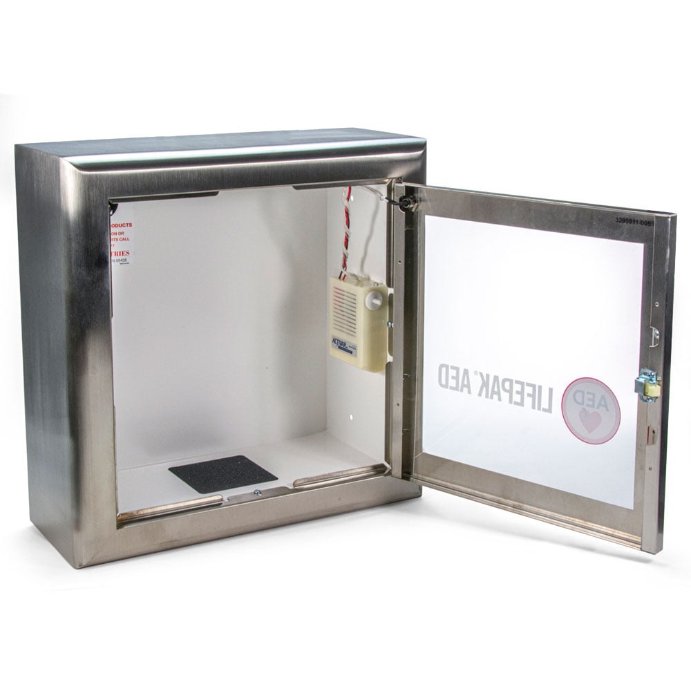 Physio-Control Surface Mount Stainless Steel AED Cabinet