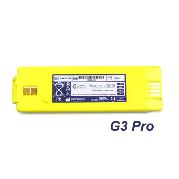 IntelliSense Lithium Battery for Powerheart AED G3 Pro (9145-301)