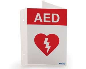 Philips AED Wall Sign (Red)