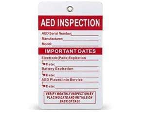 AED Inspection Tag (5-Pack)